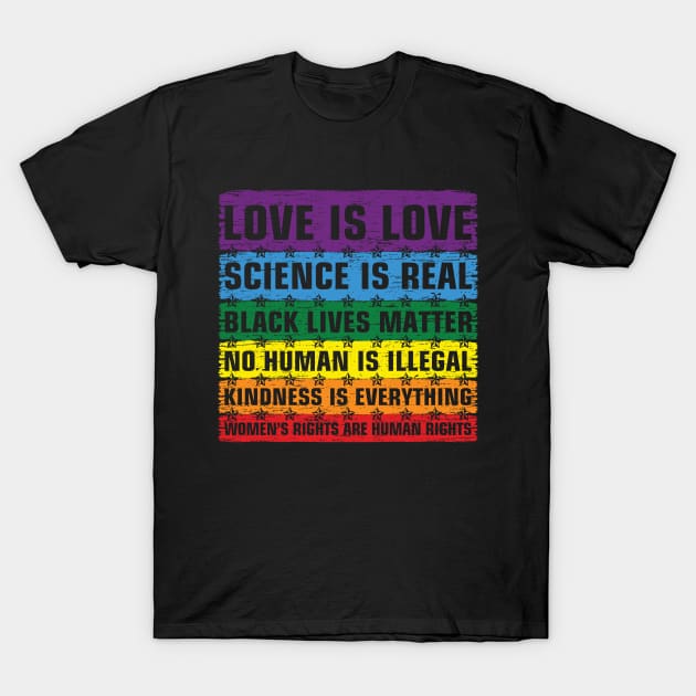 Science Is Real Black Lives Matter T-Shirt by tabaojohnny